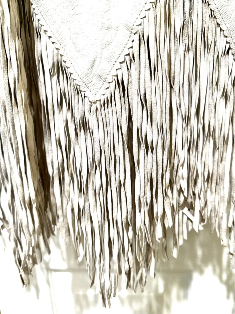 Clifford Olsen Leather from North Beach Leather fringe dress 1978 petite S - Picture 7 of 16